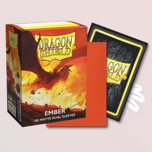 Dragon Shield – Sleeves – Taille standard – Dual Matte – x100 – Ember